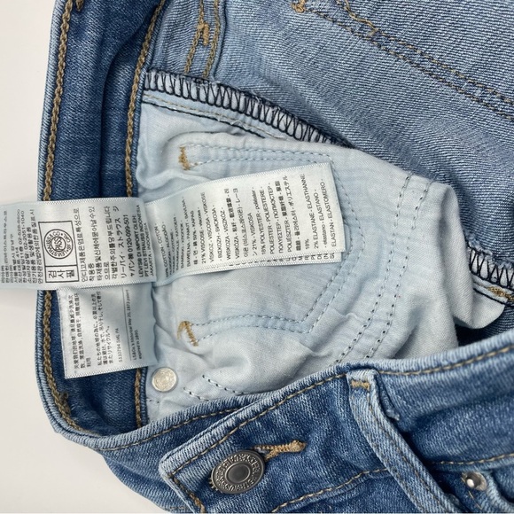 Levi's Women's 711 High Rise Skinny Leg Tailored Distressed Jeans Size 28 - Picture 12 of 14